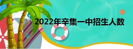 2022年辛集一中招生人数