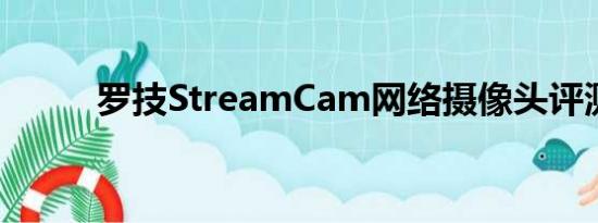 罗技StreamCam网络摄像头评测