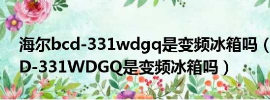 海尔bcd-331wdgq是变频冰箱吗（海尔BCD-331WDGQ是变频冰箱吗）