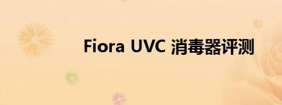 Fiora UVC 消毒器评测