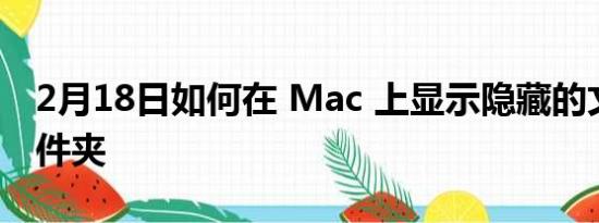 2月18日如何在 Mac 上显示隐藏的文件和文件夹