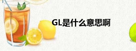 GL是什么意思啊