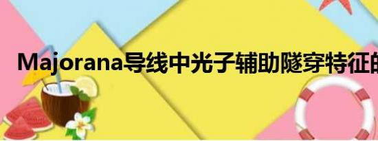 Majorana导线中光子辅助隧穿特征的观察