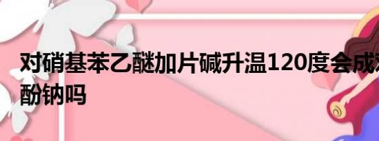 对硝基苯乙醚加片碱升温120度会成对硝基苯酚钠吗