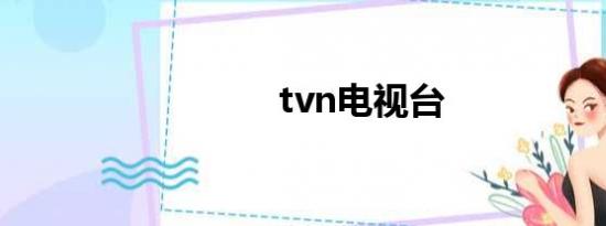 tvn电视台