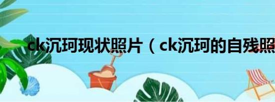 ck沉珂现状照片（ck沉珂的自残照片）