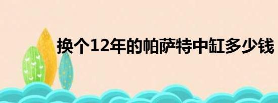 换个12年的帕萨特中缸多少钱