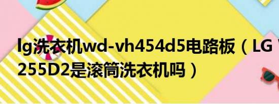 lg洗衣机wd-vh454d5电路板（LG WD-VH255D2是滚筒洗衣机吗）