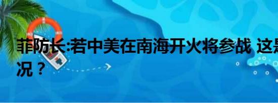 菲防长:若中美在南海开火将参战 这是什么情况？