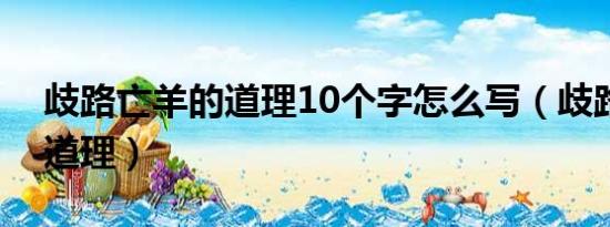 歧路亡羊的道理10个字怎么写（歧路亡羊的道理）