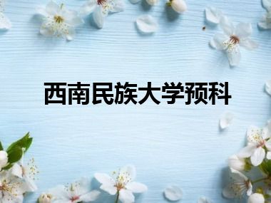 西南民族大学预科