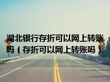 湖北银行存折可以网上转账吗（存折可以网上转账吗）