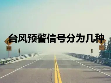 台风预警信号分为几种