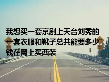 我想买一套京剧上天台刘秀的一套衣服和靴子总共能要多少钱在网上买西装