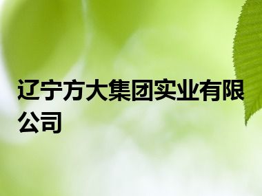 辽宁方大集团实业有限公司