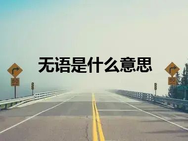 无语是什么意思