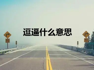 逗逼什么意思