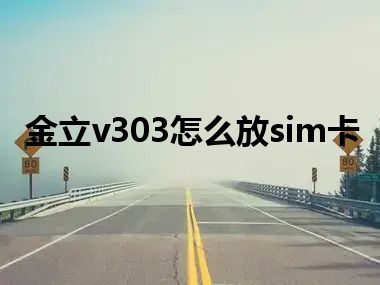 金立v303怎么放sim卡