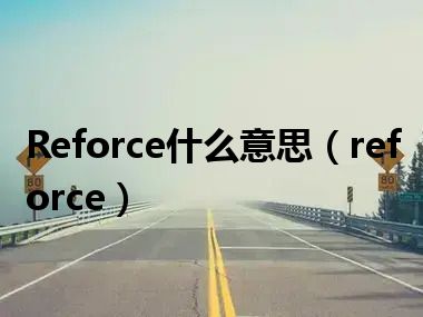 Reforce什么意思（reforce）