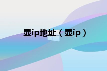 显ip地址（显ip）