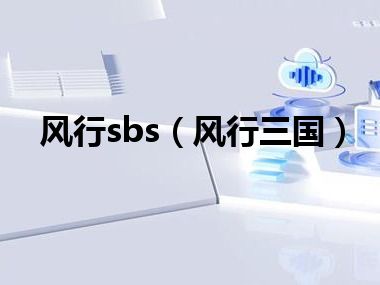 风行sbs（风行三国）