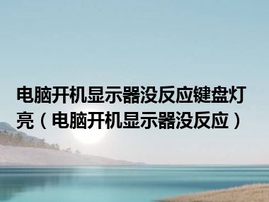 电脑开机显示器没反应键盘灯亮（电脑开机显示器没反应）