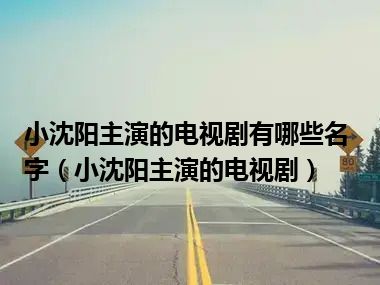 小沈阳主演的电视剧有哪些名字（小沈阳主演的电视剧）