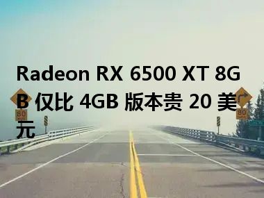 Radeon RX 6500 XT 8GB 仅比 4GB 版本贵 20 美元