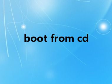 boot from cd