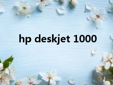 hp deskjet 1000