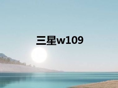 三星w109