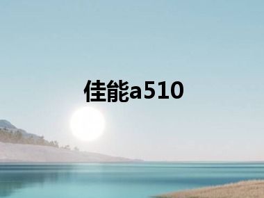 佳能a510