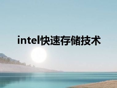 intel快速存储技术