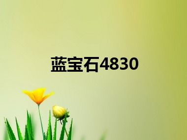 蓝宝石4830